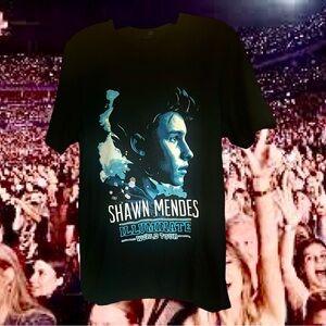 2017 Shawn Mendes Black Concert T-Shirt Size Medium